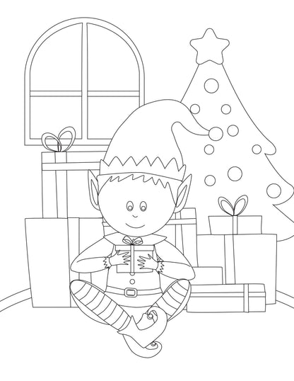 Elf Coloring Pages (3 Pages)