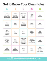 Get to Know You Bingo Cards (25 Cards)