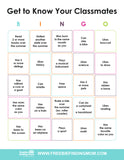 Get to Know You Bingo Cards (25 Cards)