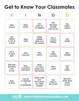 Get to Know You Bingo Cards (25 Cards)