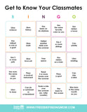 Get to Know You Bingo Cards (25 Cards)