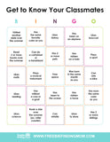 Get to Know You Bingo Cards (25 Cards)