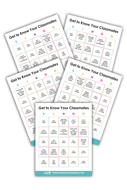 Get to Know You Bingo Cards (25 Cards)