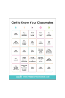 Get to Know You Bingo Cards (25 Cards)