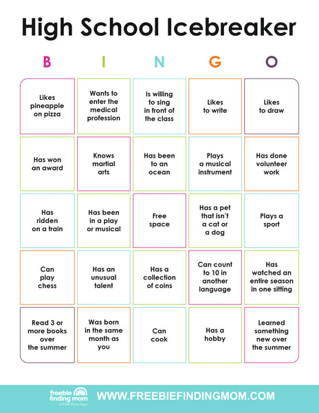 Icebreaker Bingo Cards (25 Cards)