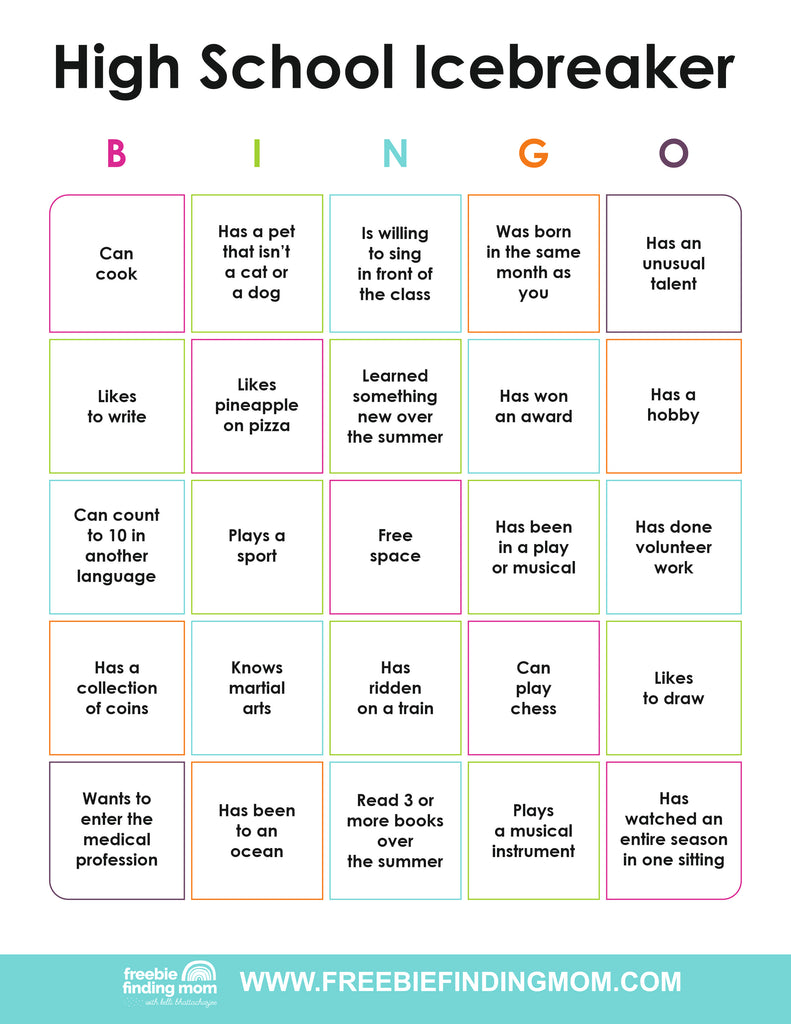 Icebreaker Bingo Cards (25 Cards)