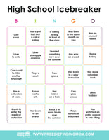 Icebreaker Bingo Cards (25 Cards)