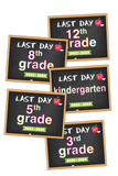 2023-2024 Last Day of School Signs (Chalkboard Style)