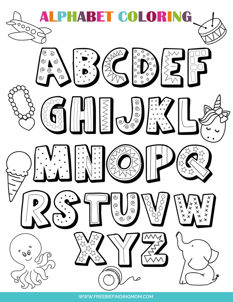 3 Letter Coloring Pages – Freebie Finding Mom