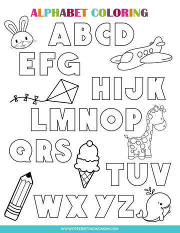 3 Letter Coloring Pages – Freebie Finding Mom