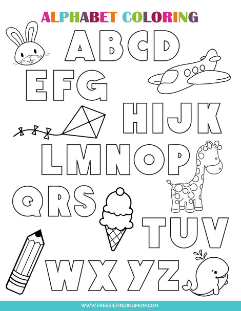 3 Letter Coloring Pages – Freebie Finding Mom