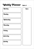 Weekly Schedule Template
