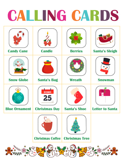 Christmas Bingo Game