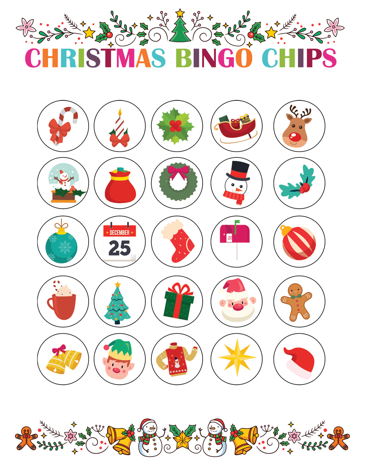 Christmas Bingo Game