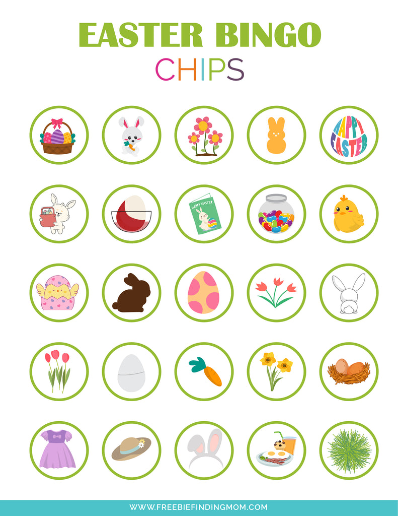 Easter Bingo (50 Cards) – Freebie Finding Mom