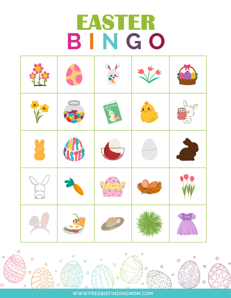 Easter Bingo (50 Cards) – Freebie Finding Mom