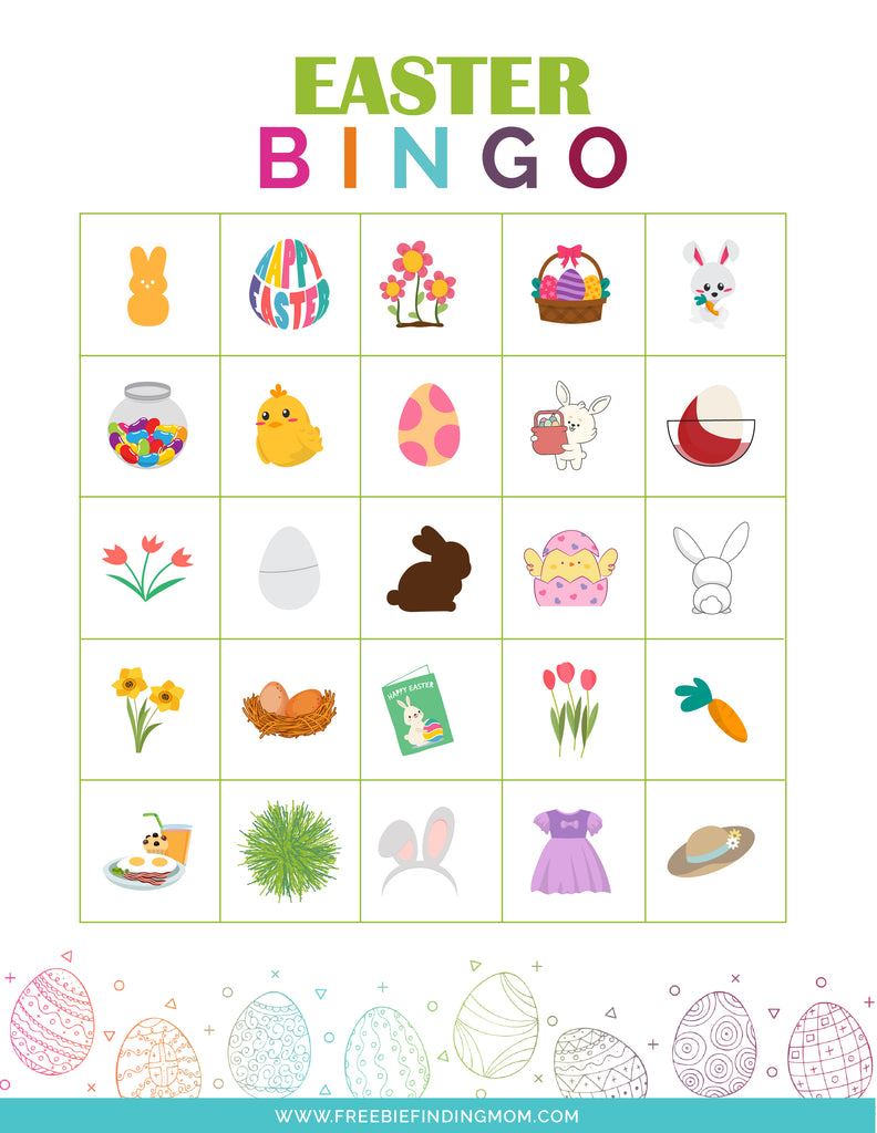 Easter Bingo (50 Cards) – Freebie Finding Mom