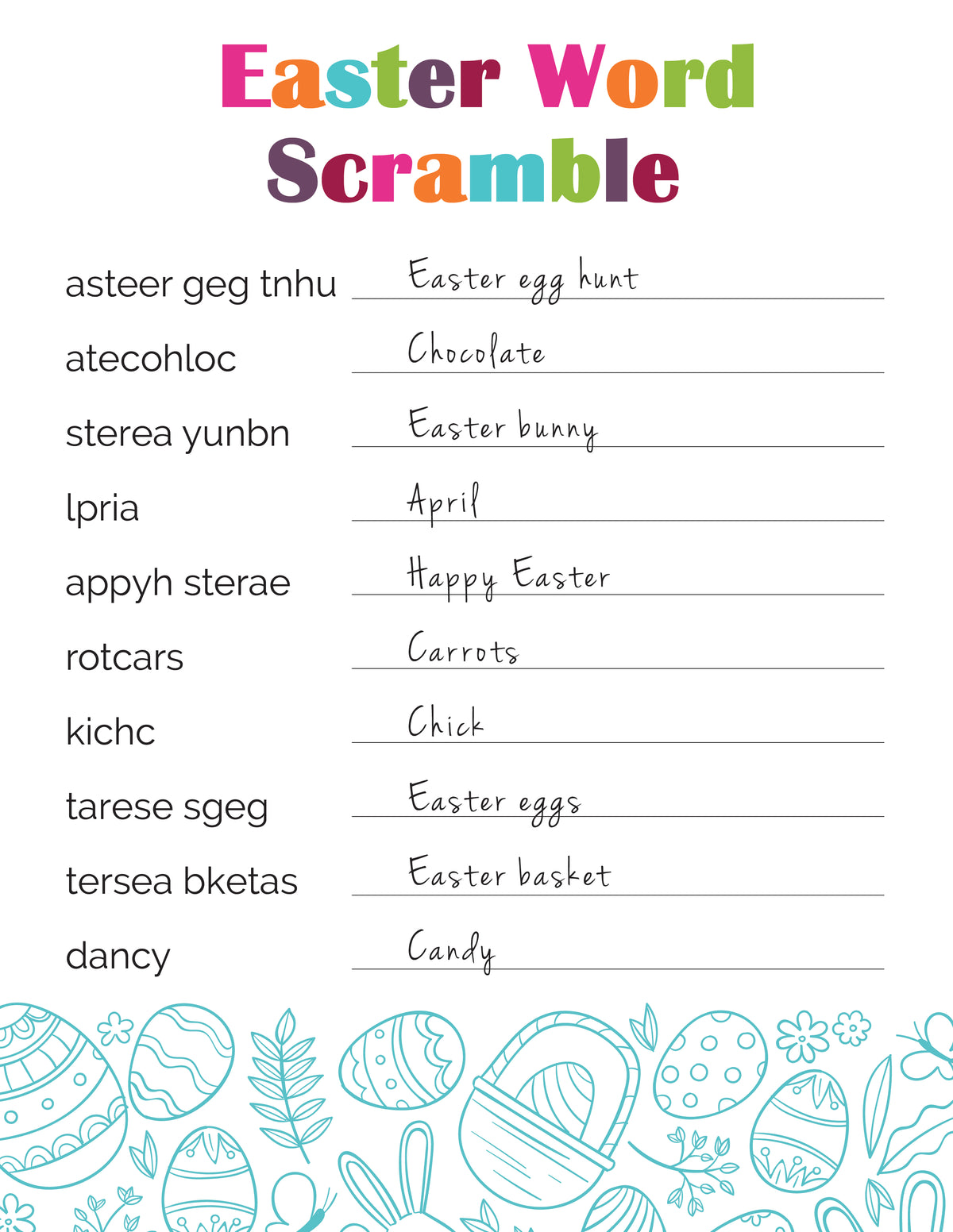 Ultimate Easter Bundle (78 Pages)