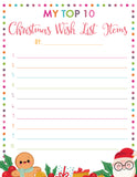 My Top Ten Christmas Wish List
