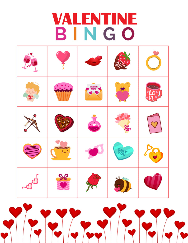 Valentine Bingo Game – Freebie Finding Mom