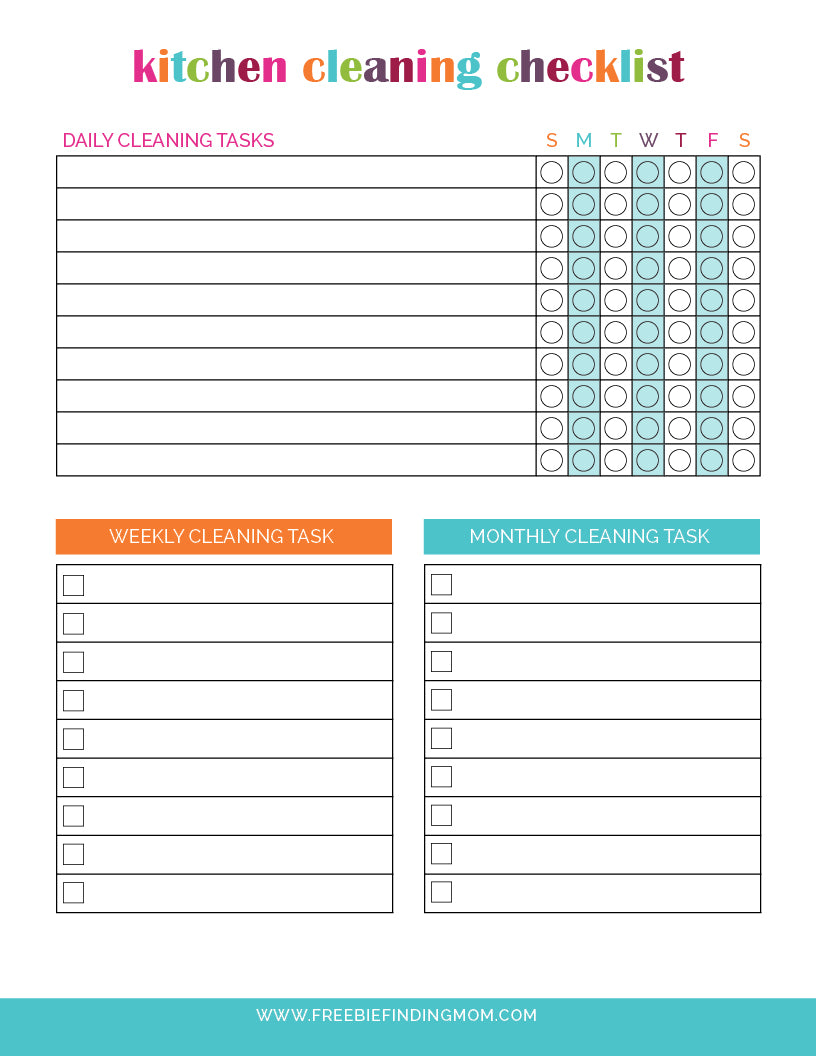 Cleaning Checklist Bundle (29 Pages)
