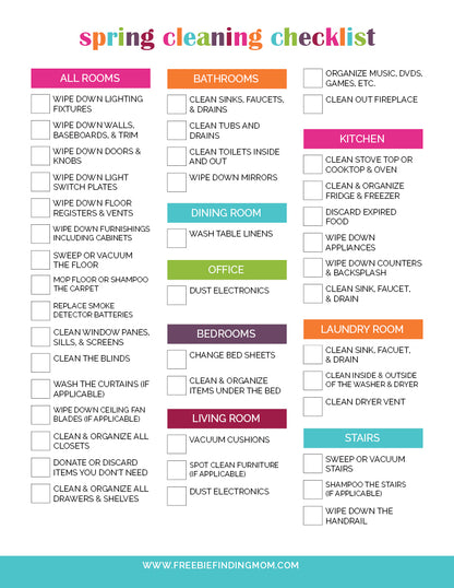 Cleaning Checklist Bundle (29 Pages)