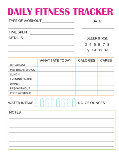 Fitness Journal (23 Pages)