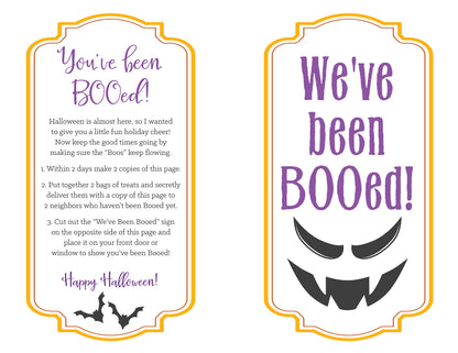 You've Been Booed (3 Designs)