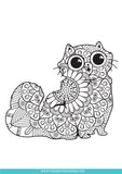 Animal Coloring Pages for Adults and Kids (3 Pages)