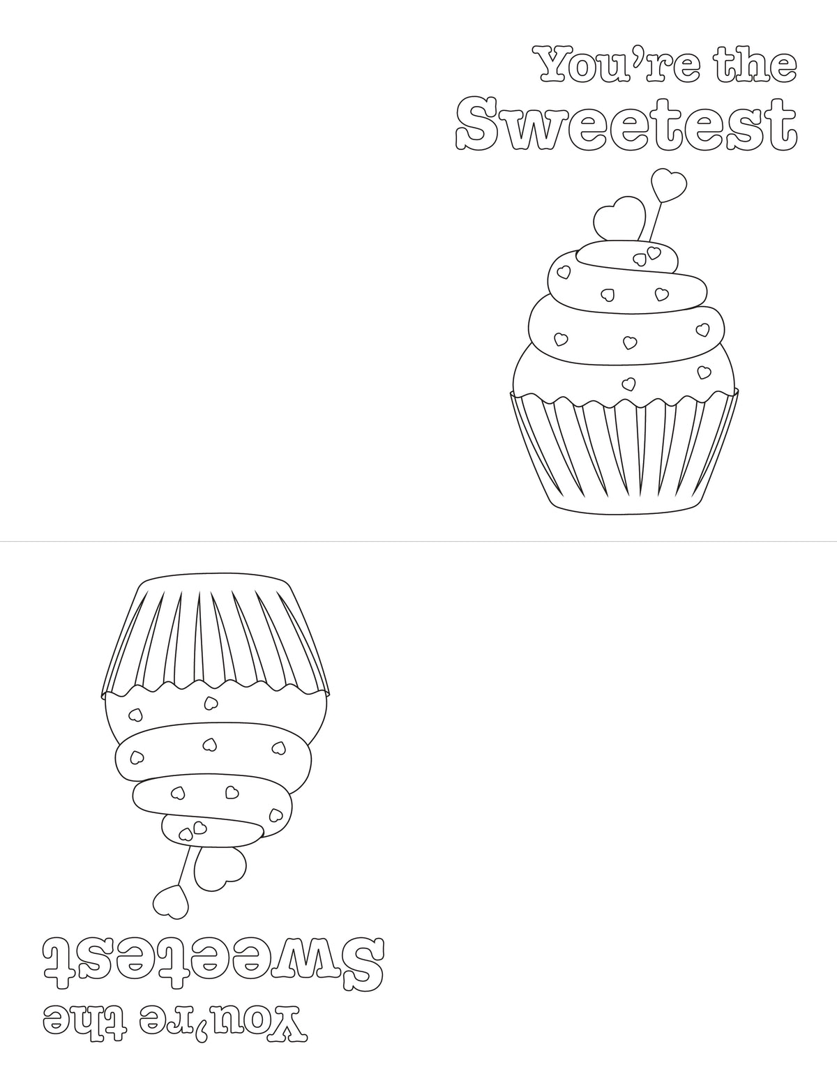 Valentine's Day Cards to Color (3 Cards)