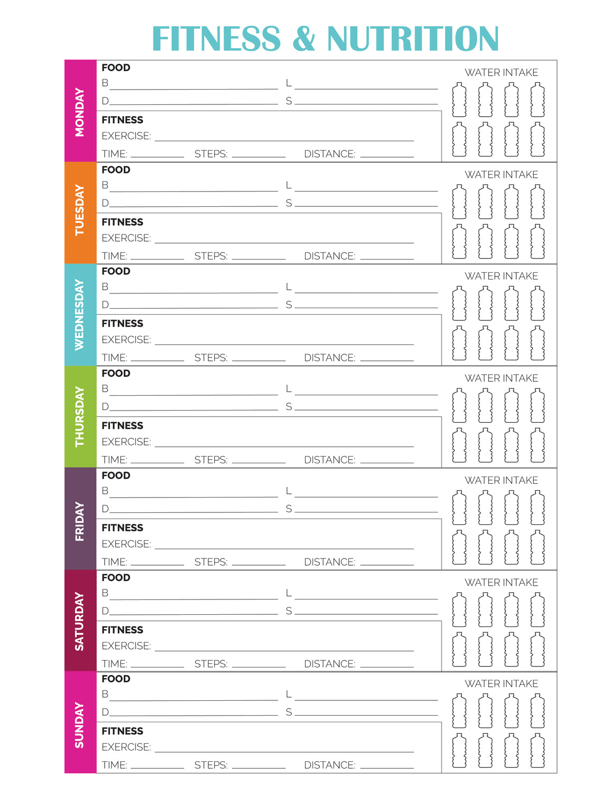 Fitness Journal (23 Pages)