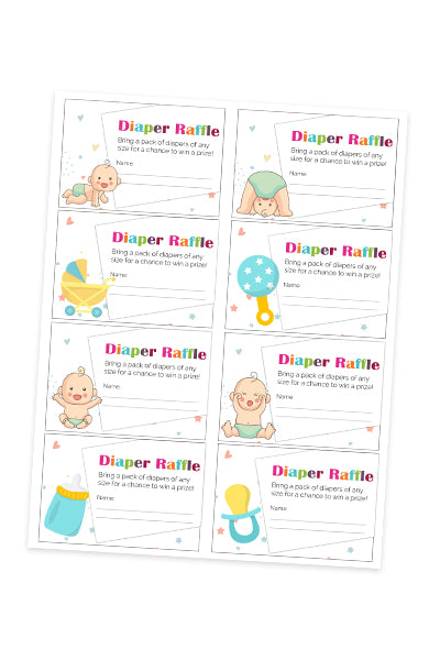 Diaper Raffle Tickets