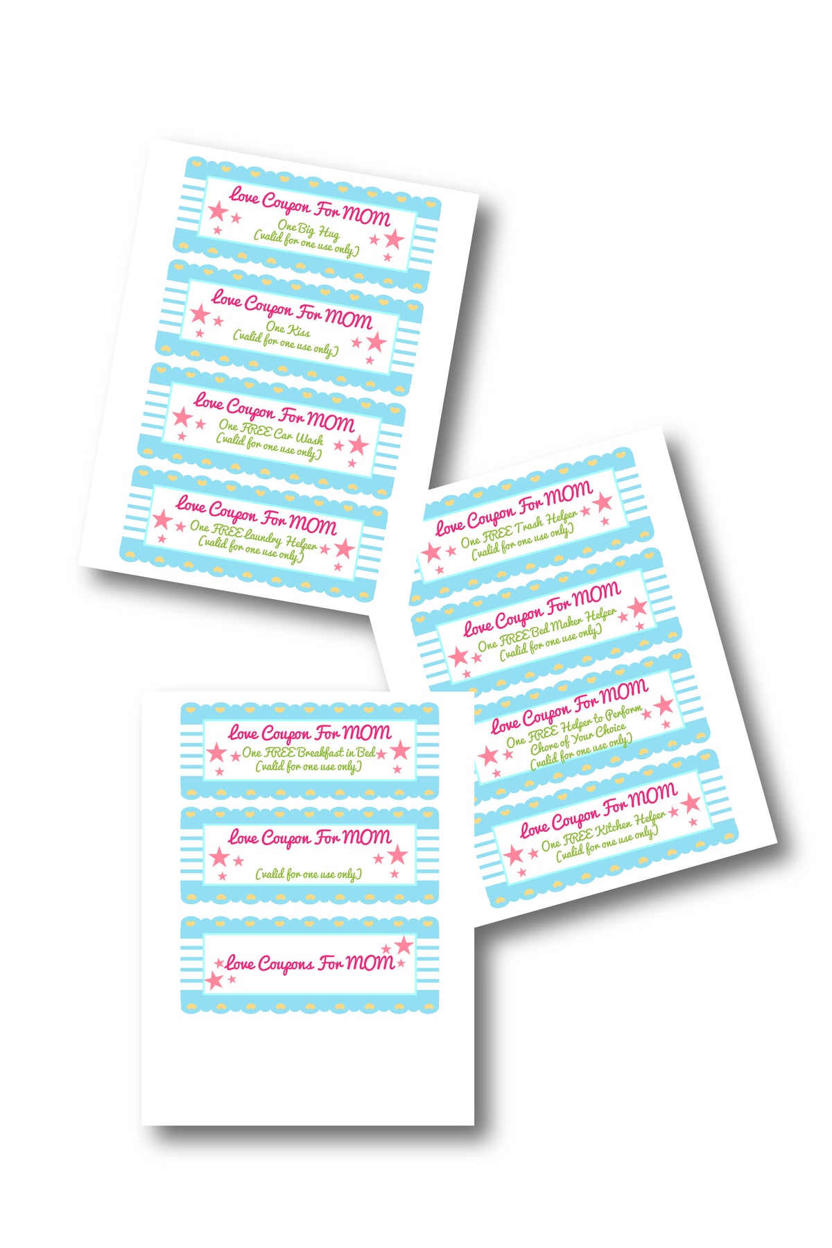 Homemade Coupon Book for Mom Template