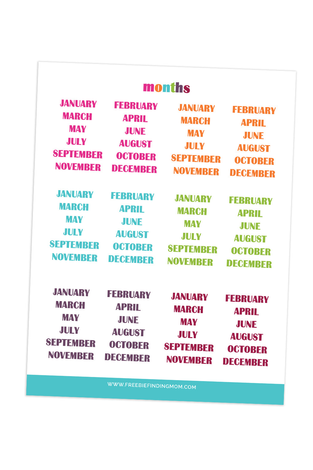 Monthly Planner Stickers