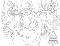 Christmas Coloring Pages for Adults (3 Pages)