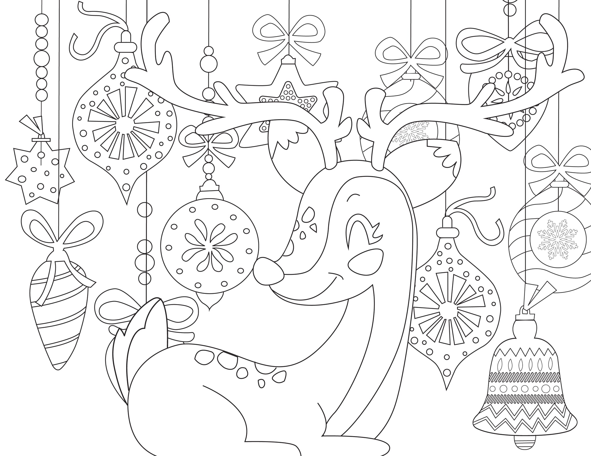 Christmas Coloring Pages for Adults (3 Pages) – Freebie Finding Mom