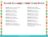 Easter Scavenger Hunt Clues (12 Puzzles)