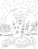 Halloween Coloring Pages for Adults (3 Pages)