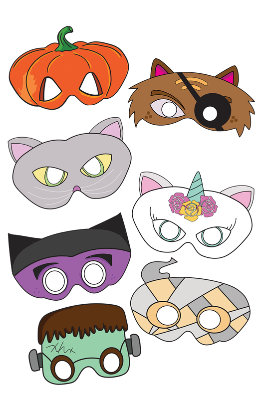 Halloween Masks (7 Designs)