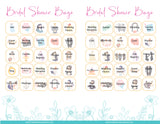 Bridal Shower Bingo Game (30 Cards Included)