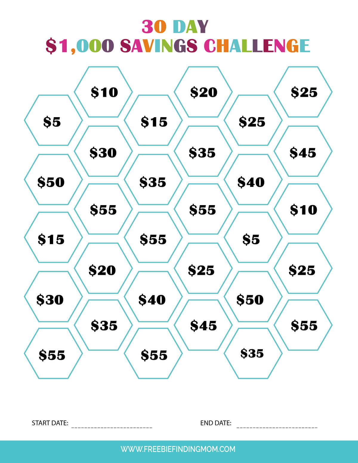 Money Saving Challenges (2 Templates)