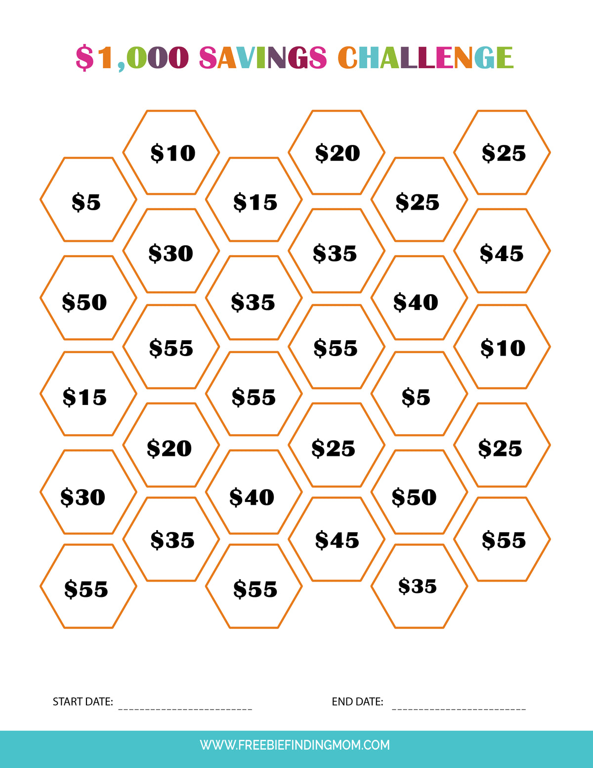 Money Saving Challenges (2 Templates)