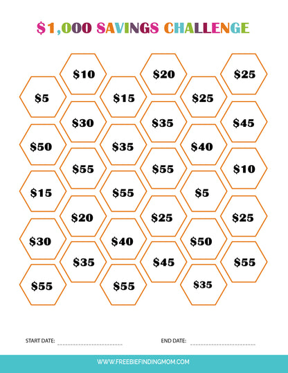 Money Saving Challenges (2 Templates)