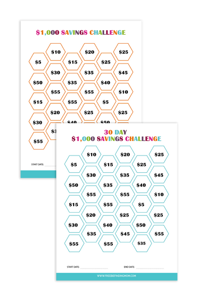 Money Saving Challenges 2 Templates money-saving-challenges-2-templates