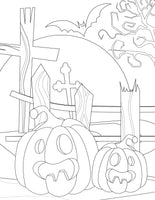Halloween Coloring Pages for Adults (3 Pages)