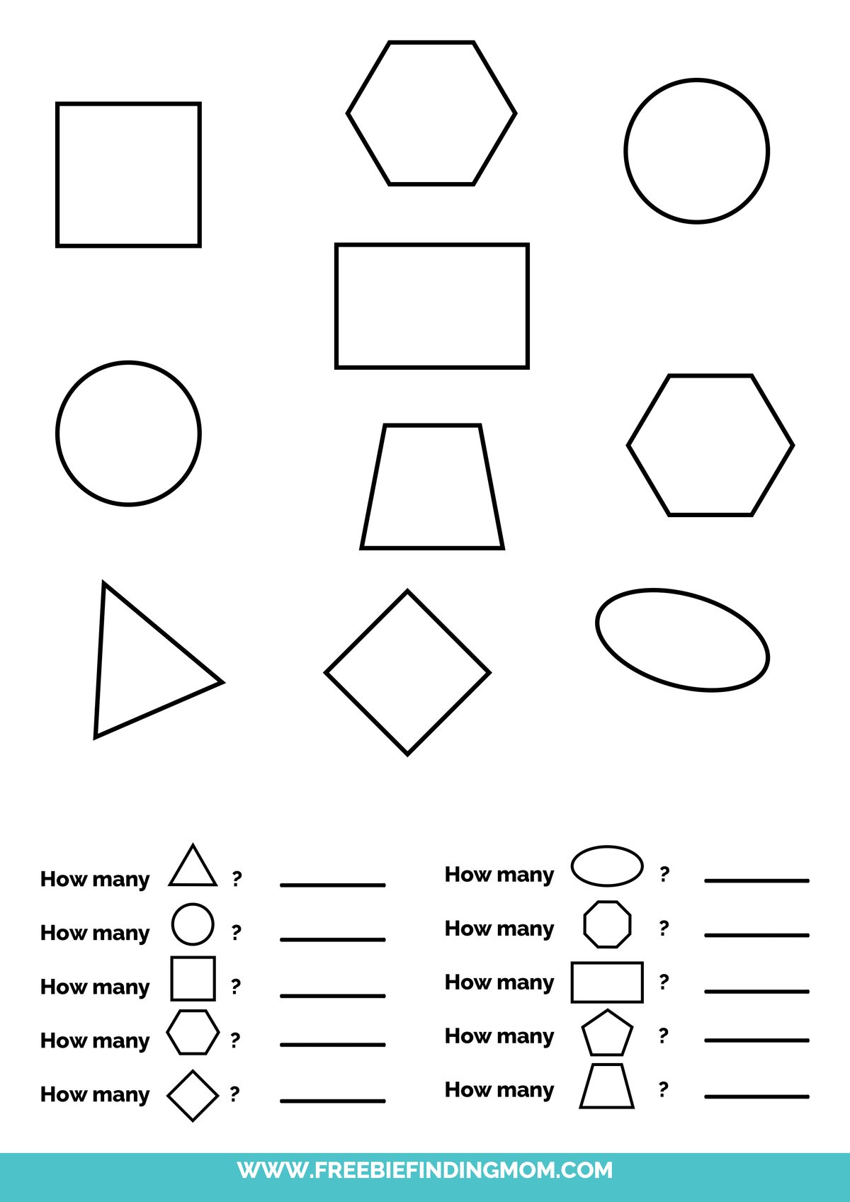 Shapes Worksheets (132 Pages)