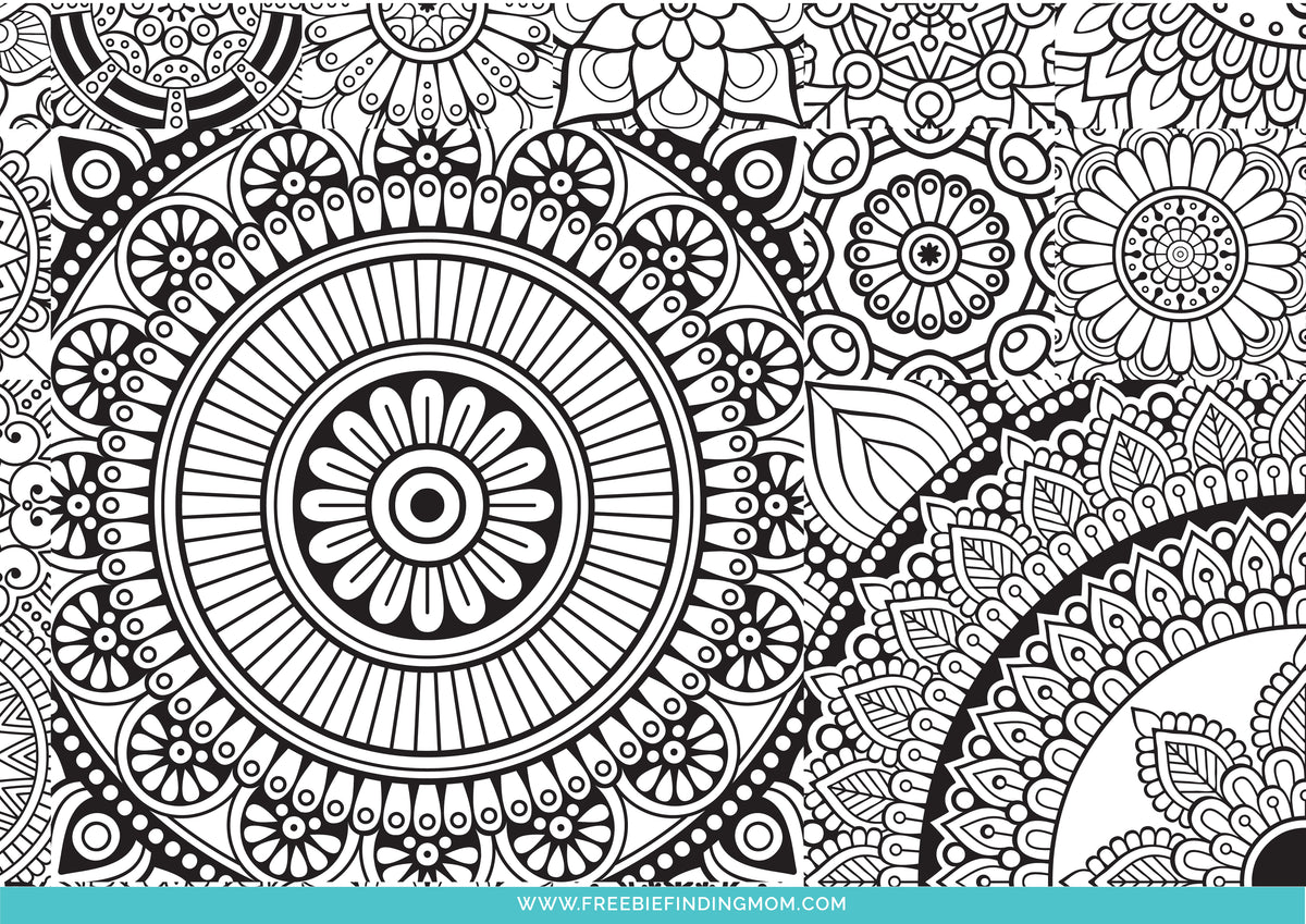 Printable Unique Adult Coloring Pages Mandala