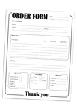 Order Form Template (2 Versions)