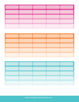 Rectangle Boxes Planner Stickers (3 Pages)