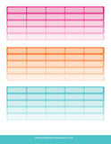 Rectangle Boxes Planner Stickers (3 Pages)